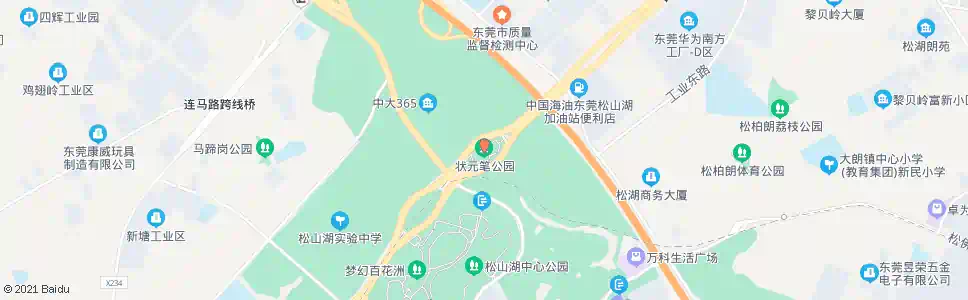 东莞状元笔收费站_公交站地图_东莞公交_妙搜公交查询2025