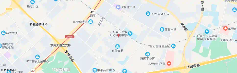 东莞南城体育公园_公交站地图_东莞公交_妙搜公交查询2025