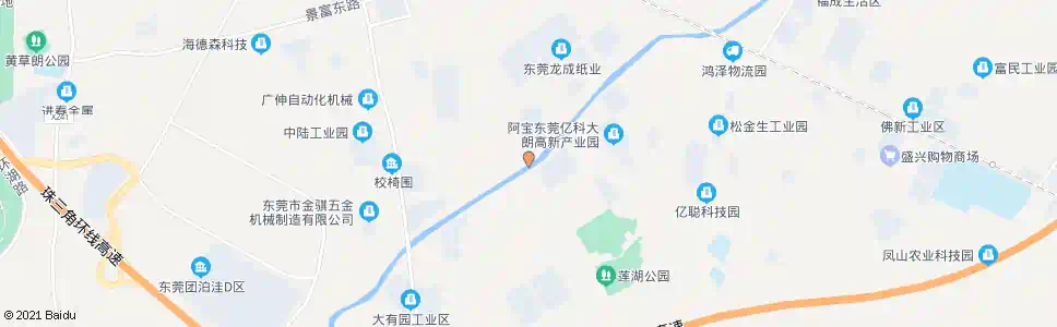 东莞富民工业城二桥_公交站地图_东莞公交_妙搜公交查询2025