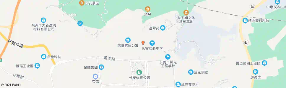 东莞长安实验中学西门_公交站地图_东莞公交_妙搜公交查询2025