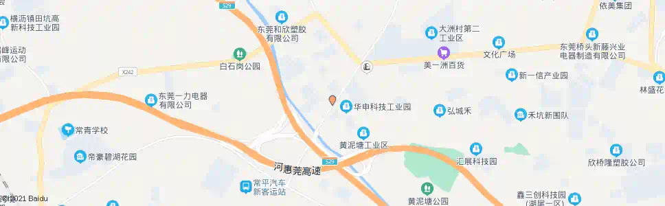 东莞黄坭塘桥_公交站地图_东莞公交_妙搜公交查询2025