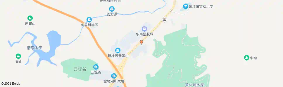 东莞黄江交警大队_公交站地图_东莞公交_妙搜公交查询2025