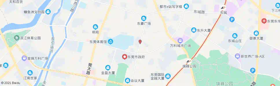 东莞体育馆东_公交站地图_东莞公交_妙搜公交查询2025