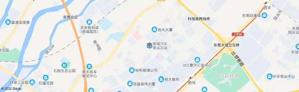 东莞南城车站_公交站地图_东莞公交_妙搜公交查询2025