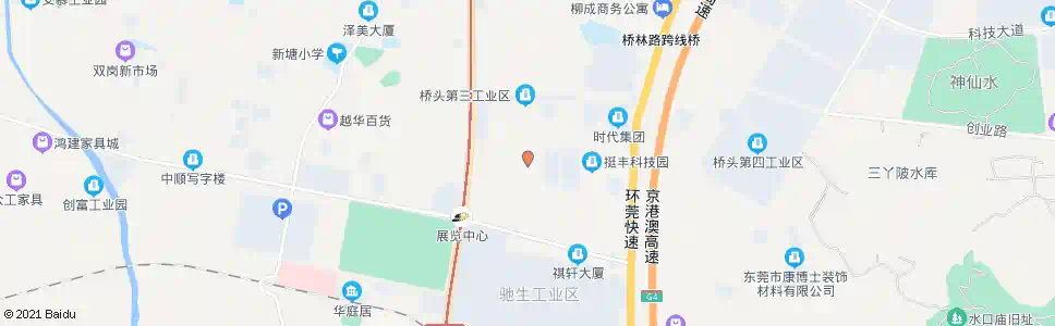 东莞南五牌坊_公交站地图_东莞公交_妙搜公交查询2025