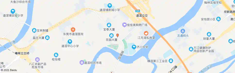东莞第二综合市场(道滘)_公交站地图_东莞公交_妙搜公交查询2025