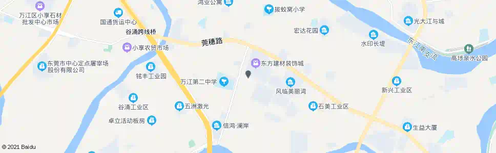 东莞万江二中东_公交站地图_东莞公交_妙搜公交查询2025