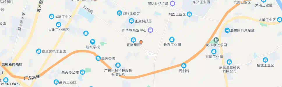 东莞华仁步行街_公交站地图_东莞公交_妙搜公交查询2025