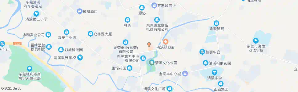 东莞清溪医院_公交站地图_东莞公交_妙搜公交查询2025