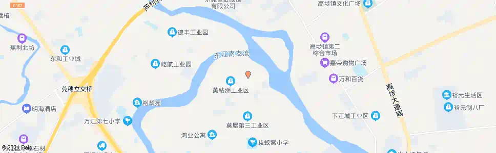 东莞万江黄粘洲_公交站地图_东莞公交_妙搜公交查询2025