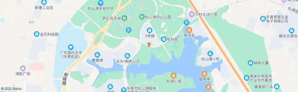 东莞松山湖管委会_公交站地图_东莞公交_妙搜公交查询2025