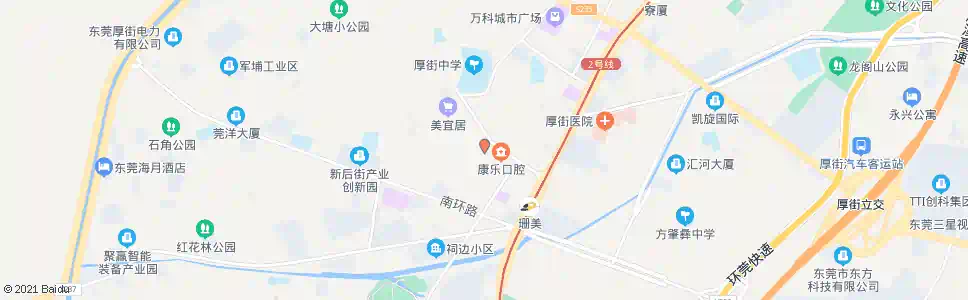 东莞珊美村委会_公交站地图_东莞公交_妙搜公交查询2025