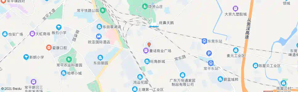 东莞霞晖花园_公交站地图_东莞公交_妙搜公交查询2025
