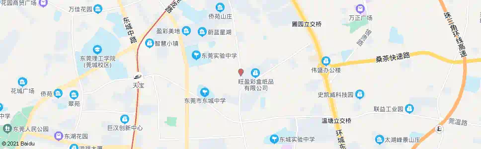 东莞新艺成纸品厂_公交站地图_东莞公交_妙搜公交查询2025