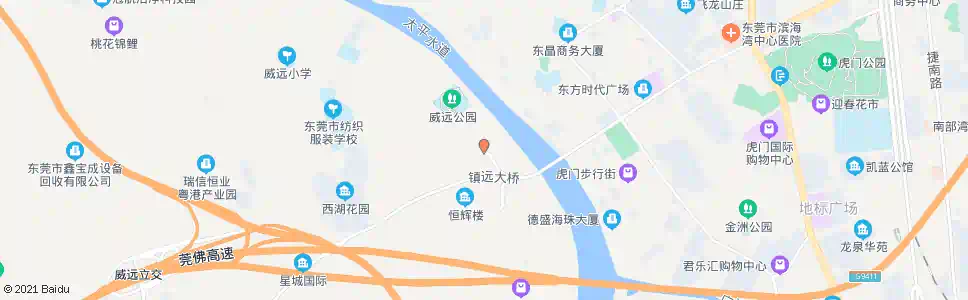 东莞白花山村_公交站地图_东莞公交_妙搜公交查询2025