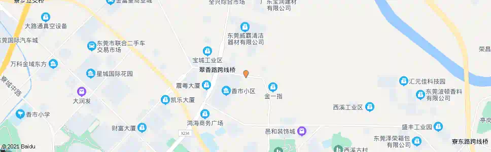 东莞翠香路_公交站地图_东莞公交_妙搜公交查询2025