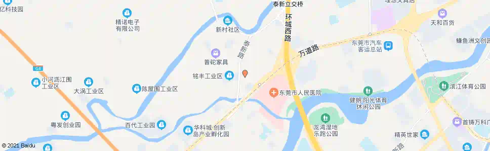 东莞万信市场_公交站地图_东莞公交_妙搜公交查询2025