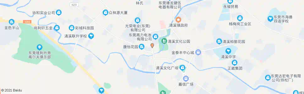 东莞清溪电视台_公交站地图_东莞公交_妙搜公交查询2025
