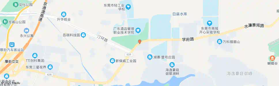 东莞酒店管理学院_公交站地图_东莞公交_妙搜公交查询2025
