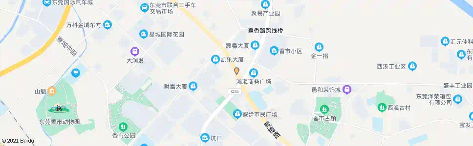 东莞鸿图广场_公交站地图_东莞公交_妙搜公交查询2025