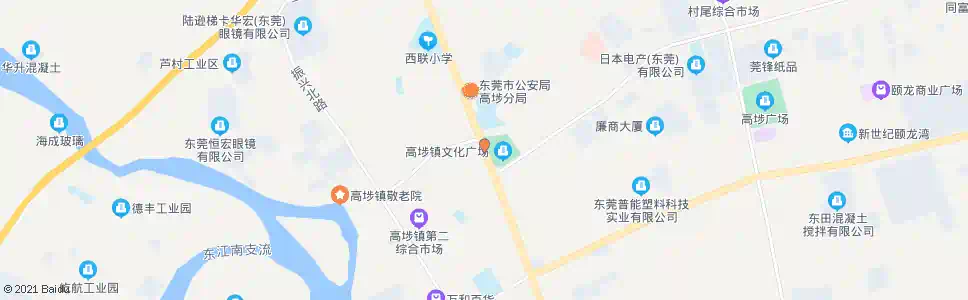 东莞高埗文化广场_公交站地图_东莞公交_妙搜公交查询2025