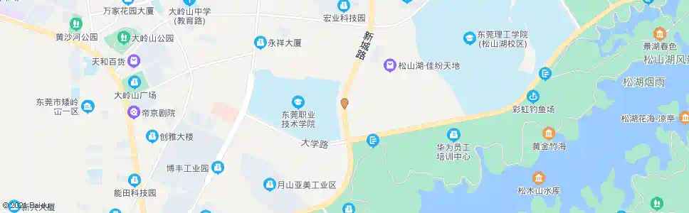 东莞职业技术学院东_公交站地图_东莞公交_妙搜公交查询2025