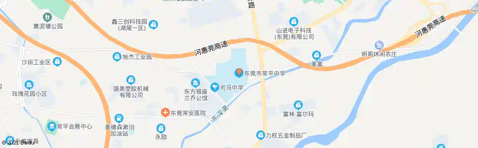 东莞常平中学_公交站地图_东莞公交_妙搜公交查询2025