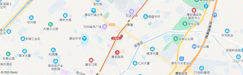 东莞厚街镇政府_公交站地图_东莞公交_妙搜公交查询2025