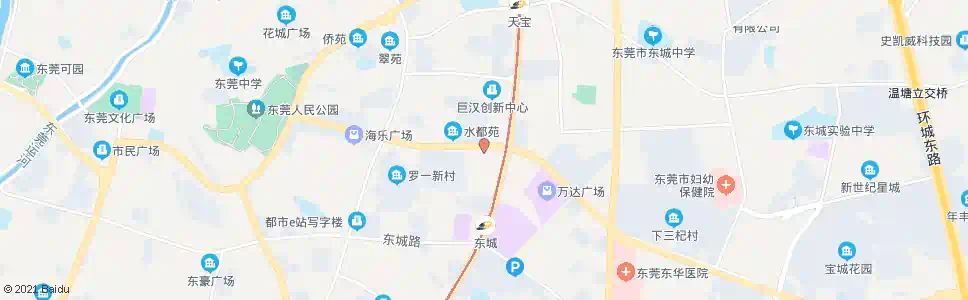 东莞盈锋广场_公交站地图_东莞公交_妙搜公交查询2025