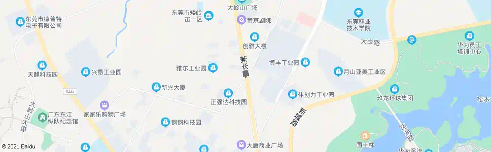 东莞莲峰新路口_公交站地图_东莞公交_妙搜公交查询2025