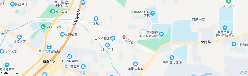 东莞坑口市场_公交站地图_东莞公交_妙搜公交查询2025