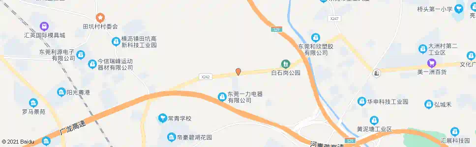 东莞白石岗幼儿园_公交站地图_东莞公交_妙搜公交查询2025