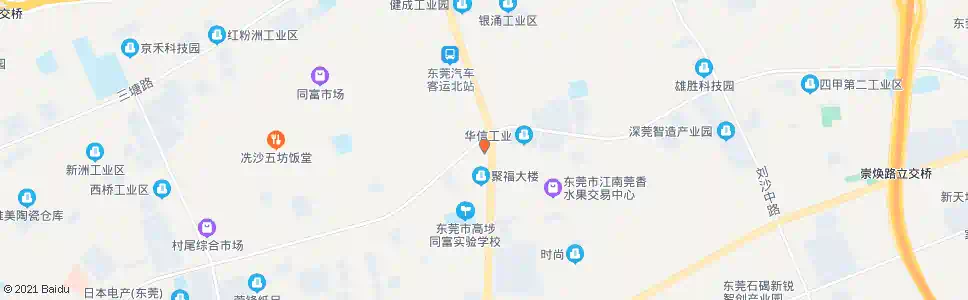 东莞冼沙油站东_公交站地图_东莞公交_妙搜公交查询2025