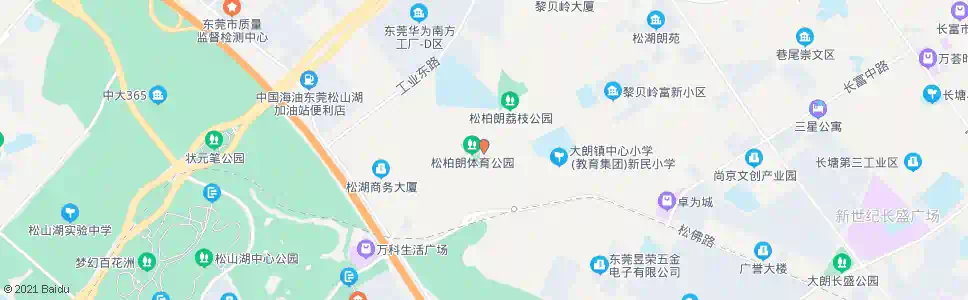 东莞松柏朗村_公交站地图_东莞公交_妙搜公交查询2025