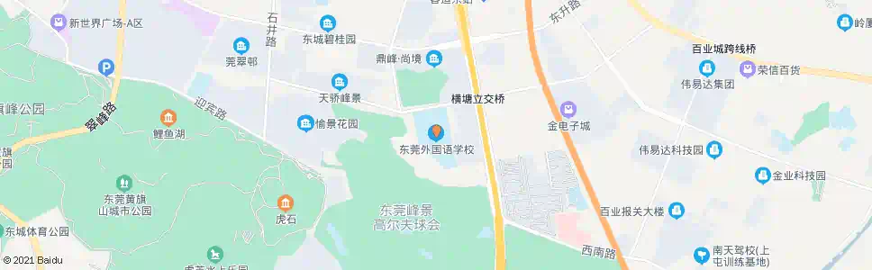 东莞东莞外国语学校_公交站地图_东莞公交_妙搜公交查询2025