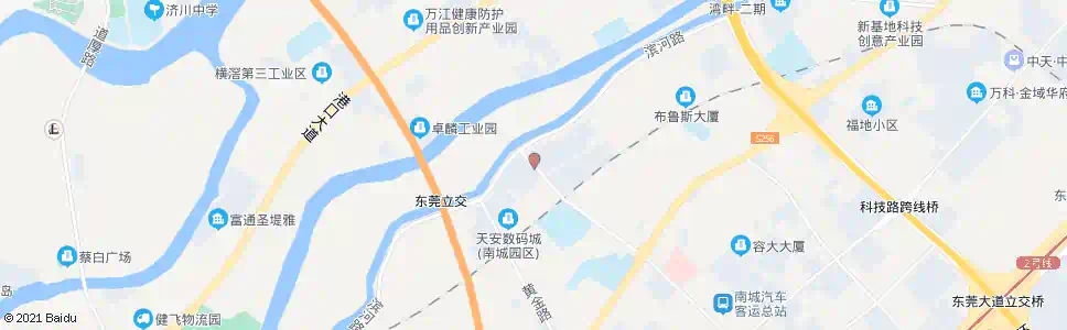 东莞天安数码城中_公交站地图_东莞公交_妙搜公交查询2025