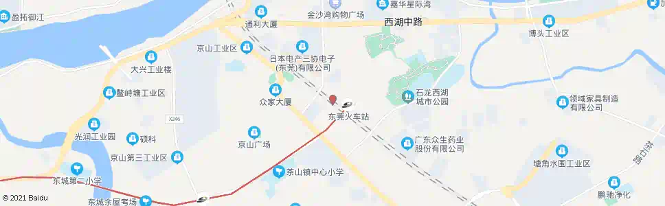 东莞东莞火车站(石龙侧公交站)_公交站地图_东莞公交_妙搜公交查询2025