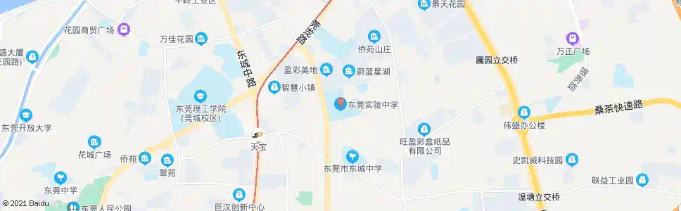 东莞翻身实验学校_公交站地图_东莞公交_妙搜公交查询2025