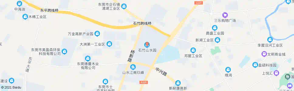 东莞林场石竹山水园_公交站地图_东莞公交_妙搜公交查询2025
