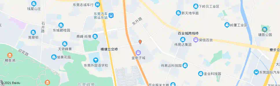 东莞百业五金电子城_公交站地图_东莞公交_妙搜公交查询2025