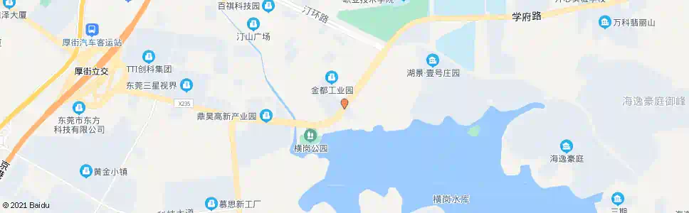 东莞环冈市场_公交站地图_东莞公交_妙搜公交查询2025