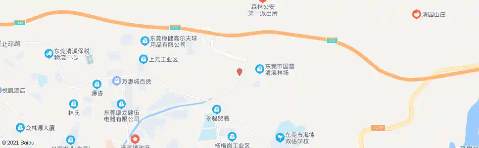 东莞清溪林场_公交站地图_东莞公交_妙搜公交查询2025