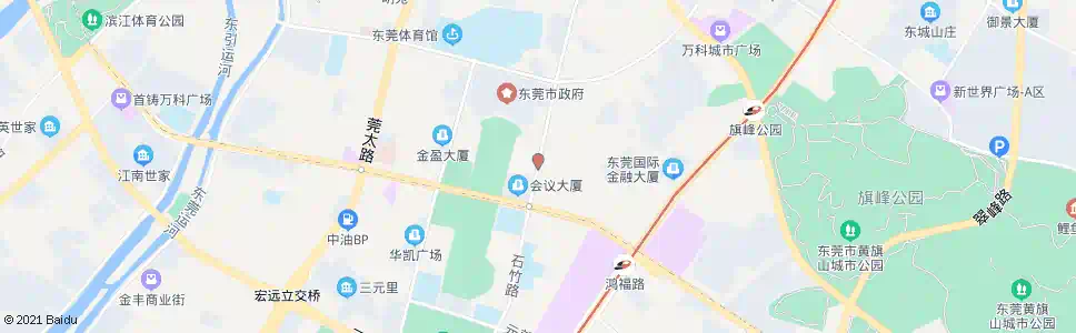 东莞行政中心东_公交站地图_东莞公交_妙搜公交查询2025