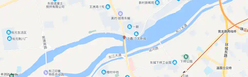 东莞大王洲桥口_公交站地图_东莞公交_妙搜公交查询2025