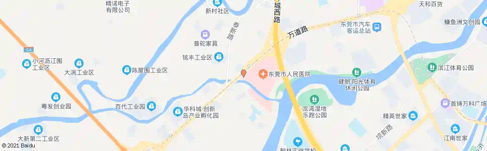 东莞市人民医院首末站_公交站地图_东莞公交_妙搜公交查询2025