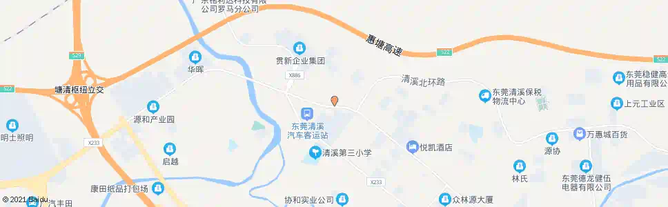 东莞新长山村_公交站地图_东莞公交_妙搜公交查询2025
