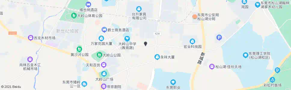 东莞大岭山国税局_公交站地图_东莞公交_妙搜公交查询2025