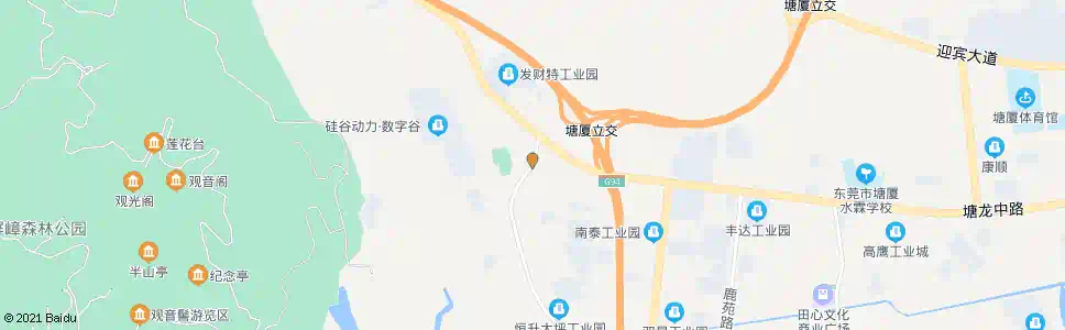 东莞龙背岭市场_公交站地图_东莞公交_妙搜公交查询2025