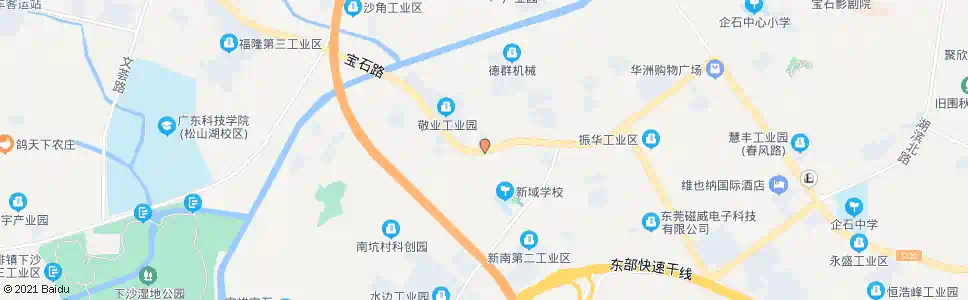东莞新南村委_公交站地图_东莞公交_妙搜公交查询2025