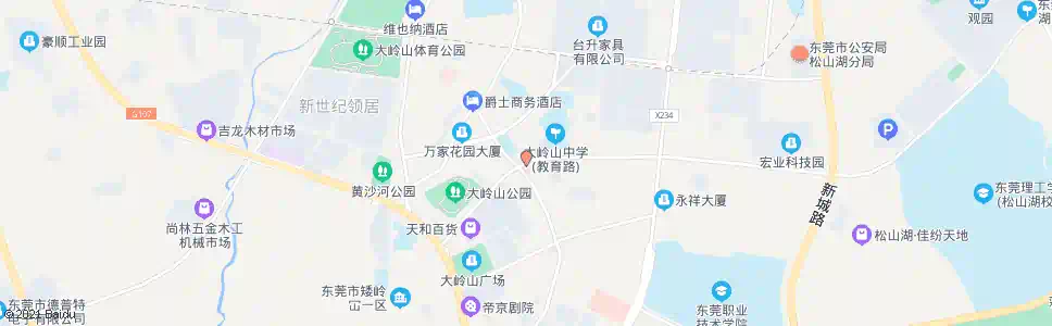 东莞教育路口_公交站地图_东莞公交_妙搜公交查询2025